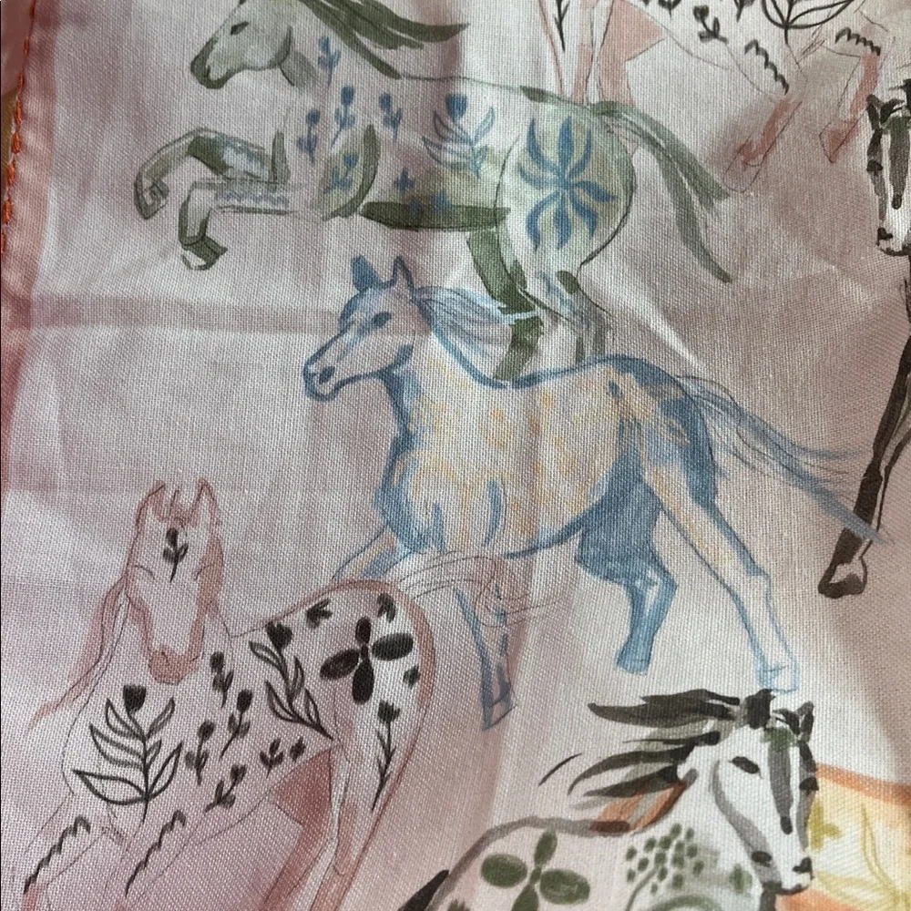 Anthropologie Run Wild Horse Dish Towel New With Tags